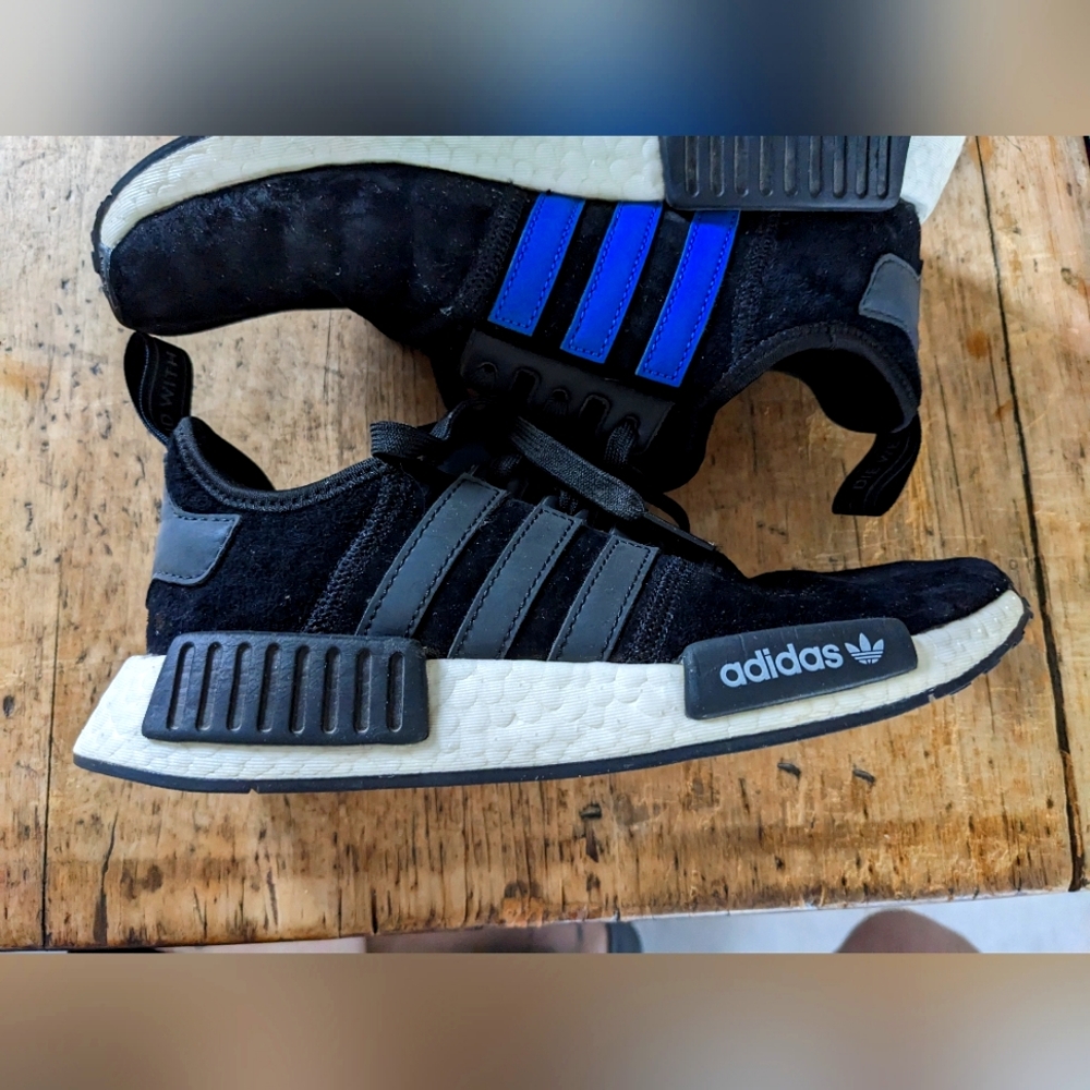 Adidas NMD black and blue women's 5